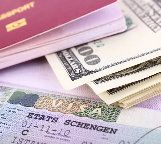 Security Banknoten und Pass